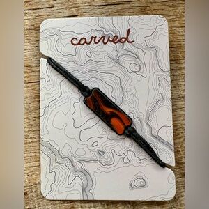 Carved Adjustable Unisex Inlay Bracelet